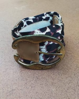 cinto tecido animal print
