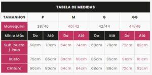 tabela medidas conjunto cecilia